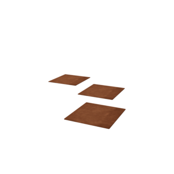 Peldaño de acero corten Cuadrado 30 x 30 cm