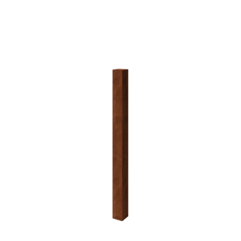 Poste separador de jardín de acero corten - 12 x 12 x 150 cm