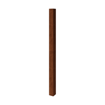 Poste separador de jardín de acero corten - 12 x 12 x 200 cm