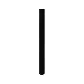 Poste separador de jardín de acero - 12 x 12 x 200 cm - RAL9005 mate (negro)