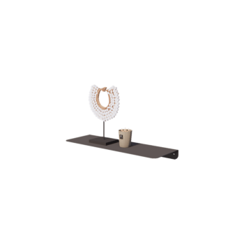Estante de pared de acero - Forma de L - 60 x 20 x 5 cm - RAL7016 mate (gris antracita)