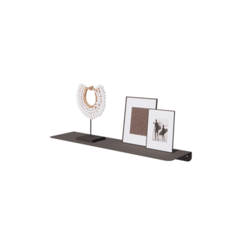 Estante de pared de acero - Forma de L - 80 x 20 x 5 cm - RAL7016 mate (gris antracita)