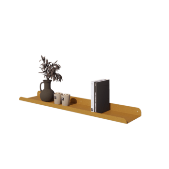 Estante de pared de acero - Forma de U - 100 x 20 x 5 cm - Gold