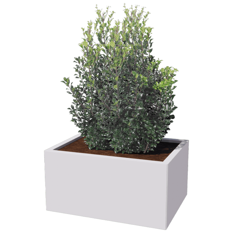 Jardinera de acero con tratamiento electrostático Texas 60 x 80 cm