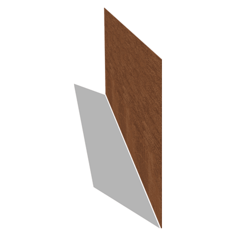 Bordura de acero corten recta 37,5 cm (longitud: 150 cm)