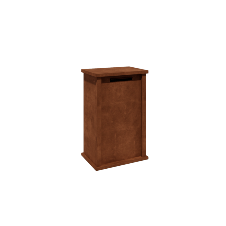 Buzón de acero corten - Arizona M - 60 x 40 x 100 cm
