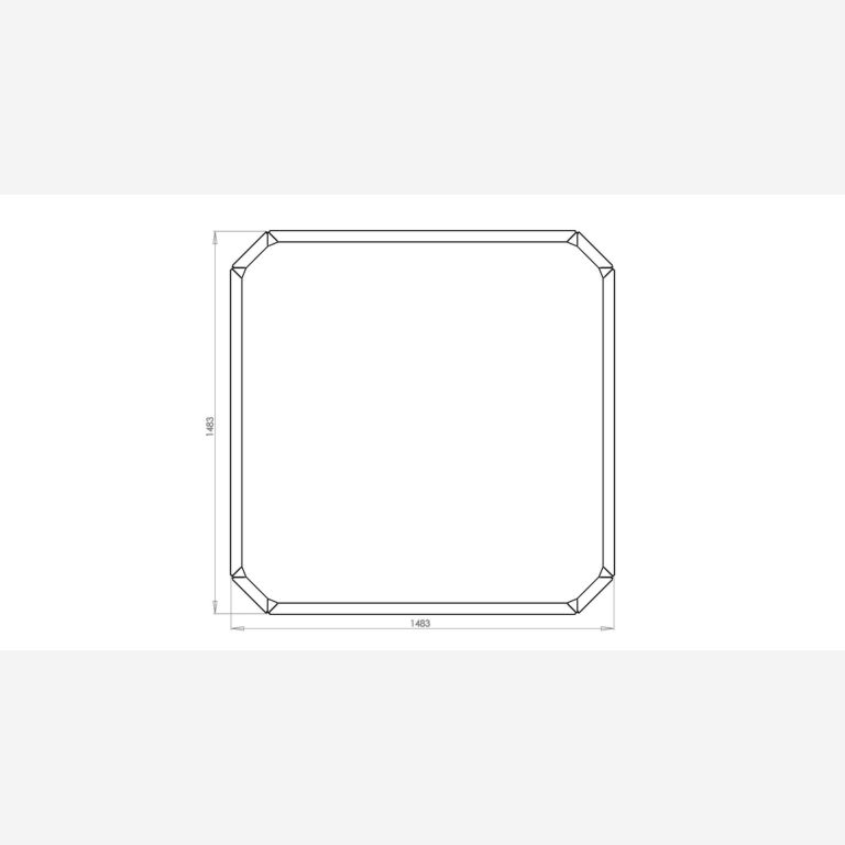Jardinera de acero con tratamiento electrostático Boston 120