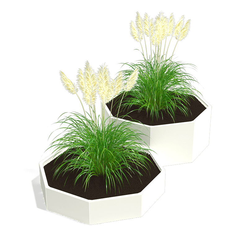 Jardinera de acero con tratamiento electrostático Chicago special II 60