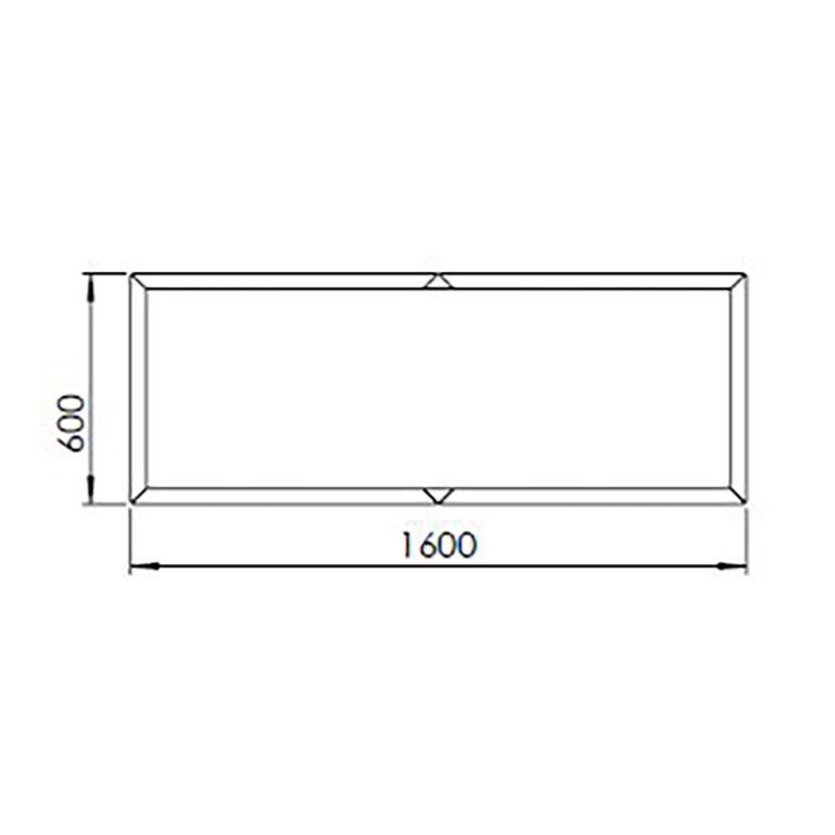 Jardinera de acero corten Texas xxl 160 x 60 cm
