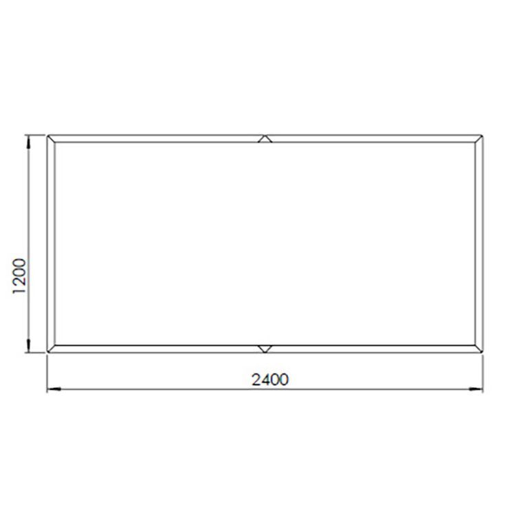 Jardinera de acero corten Texas xxl 240 x 120 cm