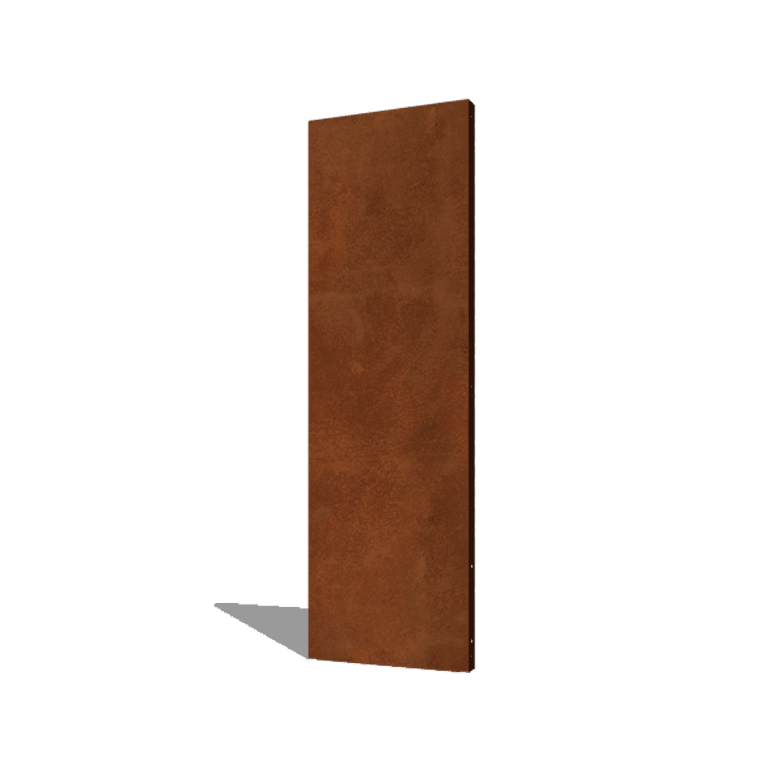 Panel base de acero corten 60 x 6 x 190 cm