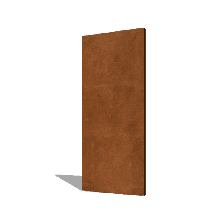 Panel base de acero corten 80 x 6 x 190 cm