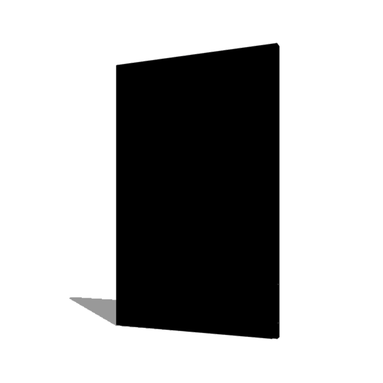 Panel base de acero con tratamiento electrostático 120 x 6 x 190 cm