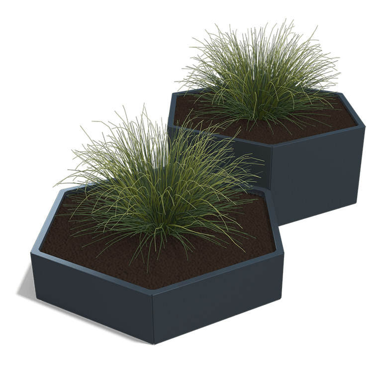 Jardinera de acero con tratamiento electrostático Denver special II 80