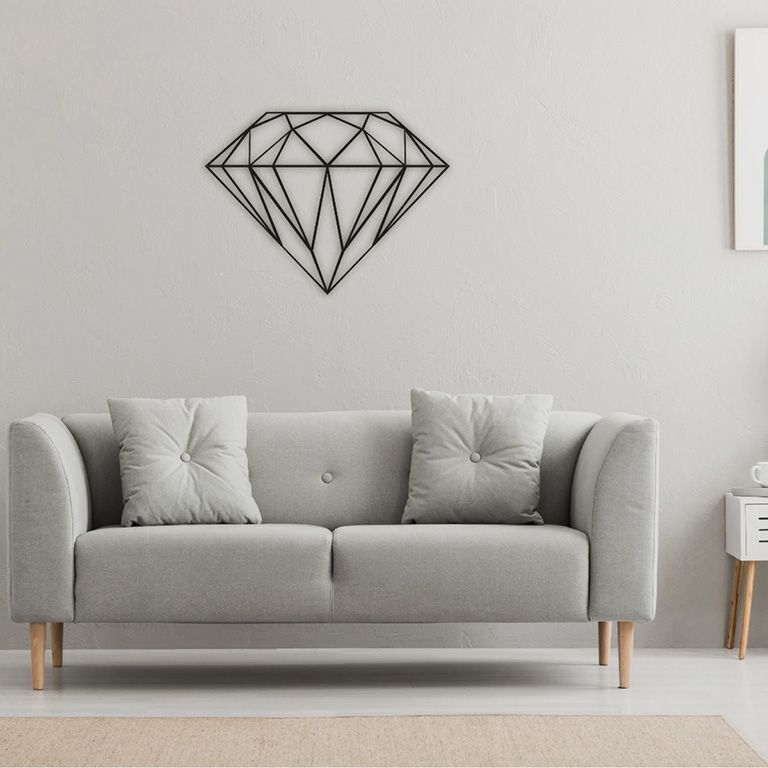Decoración metálica de pared Diamante *EXISTENCIAS LIMITADAS
