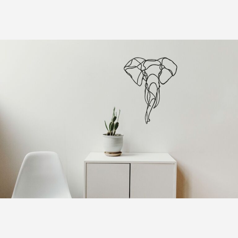 Decoración metálica de pared Elefante 1.0