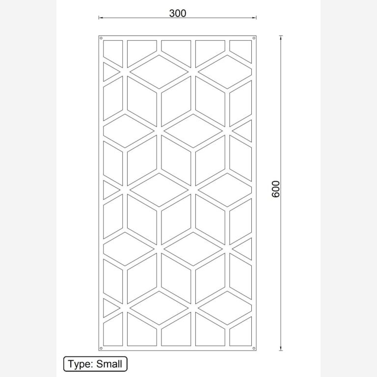 Decoración metálica de pared Figuras Geométricas 2.0