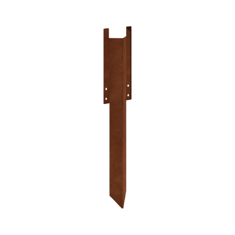 Estacas de tierra de acero corten - Altura borde jardín 34 / 37,5 cm