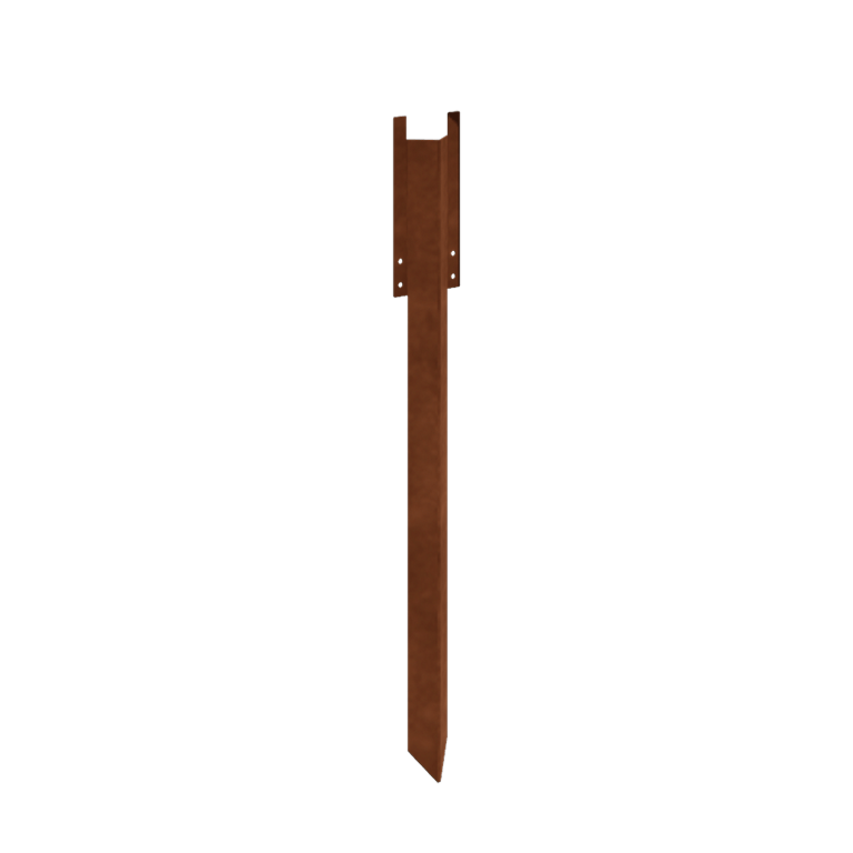 Espiga de tierra de acero corten alta XL 45 cm