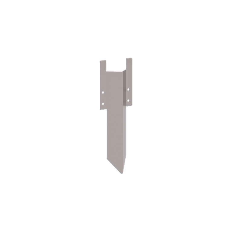 Espiga de tierra de acero galvanizado baja 12 - 15 cm