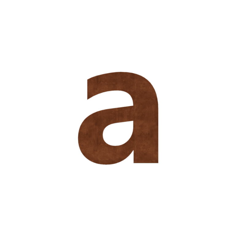 Número de vivienda de acero corten a - 10 cm