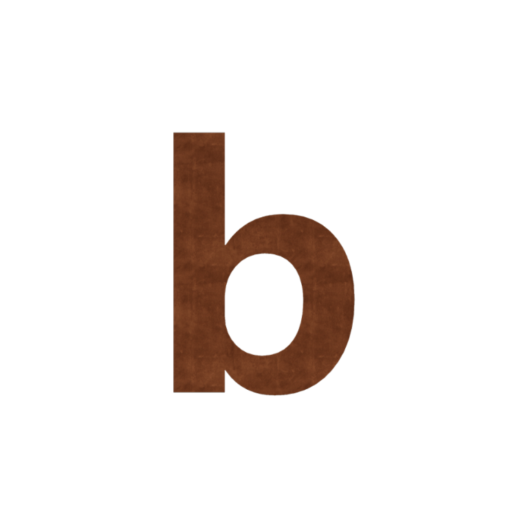 Número de vivienda de acero corten (adhesivo) b - 15 cm