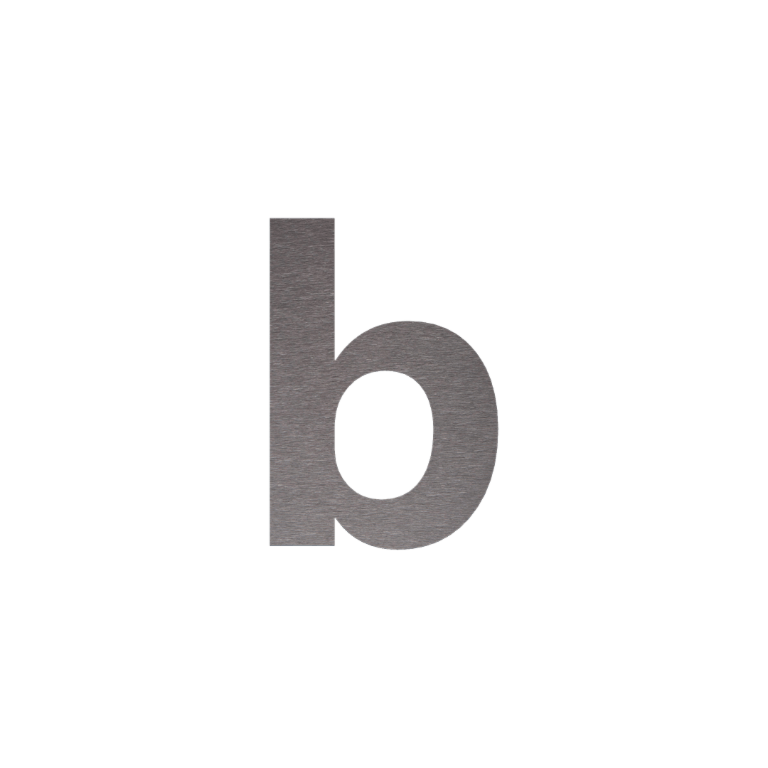 Número de vivienda de acero inoxidable b – 43,1 cm