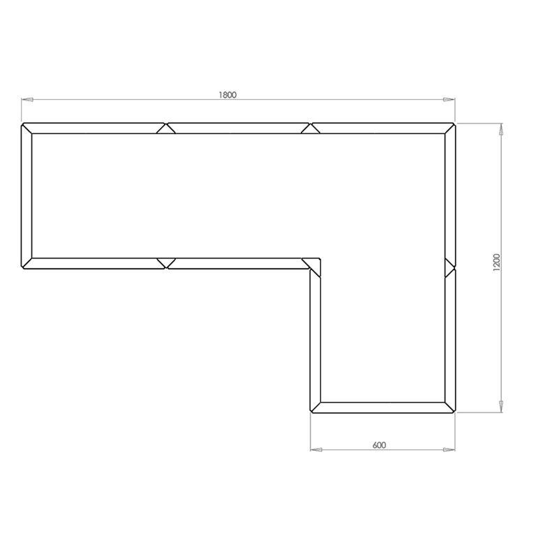 Jardinera de acero con tratamiento electrostático Kansas 60