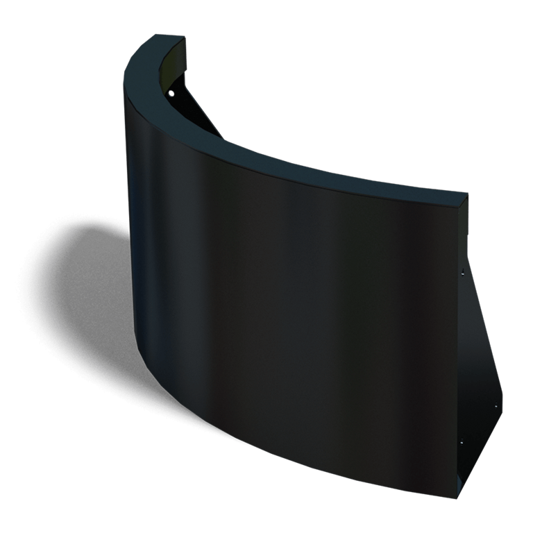 Muro de contención de acero con recubrimiento de polvo curva exterior 50 x 50 cm (altura 30 cm)