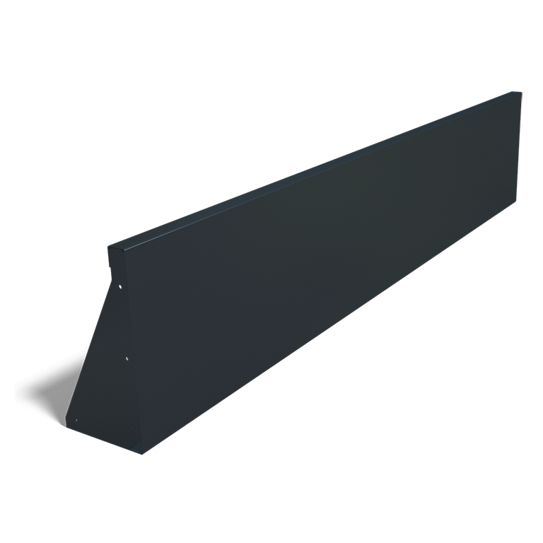 Muro de contención de acero con recubrimiento de polvo recto 200 cm (altura 40 cm)