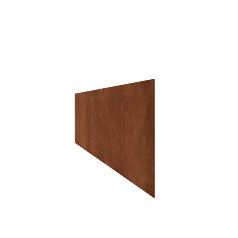 Bordura de acero corten recta 37,5 cm (longitud: 240 cm)