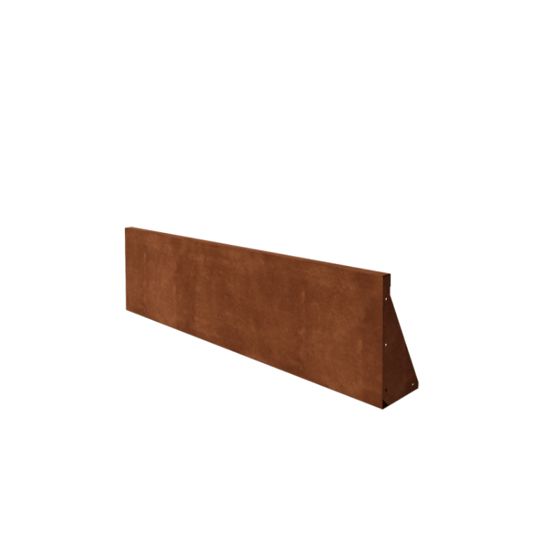 Muro de contención de acero corten - Recto - 150 x 40 cm