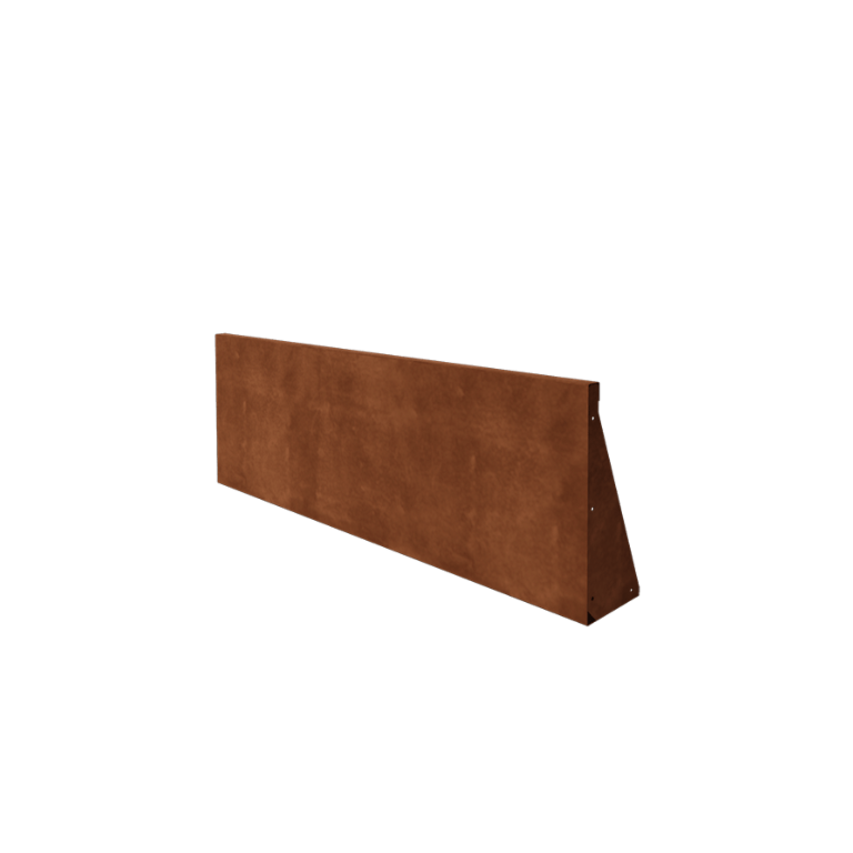 Muro de contención de acero corten - Recto - 150 x 50 cm