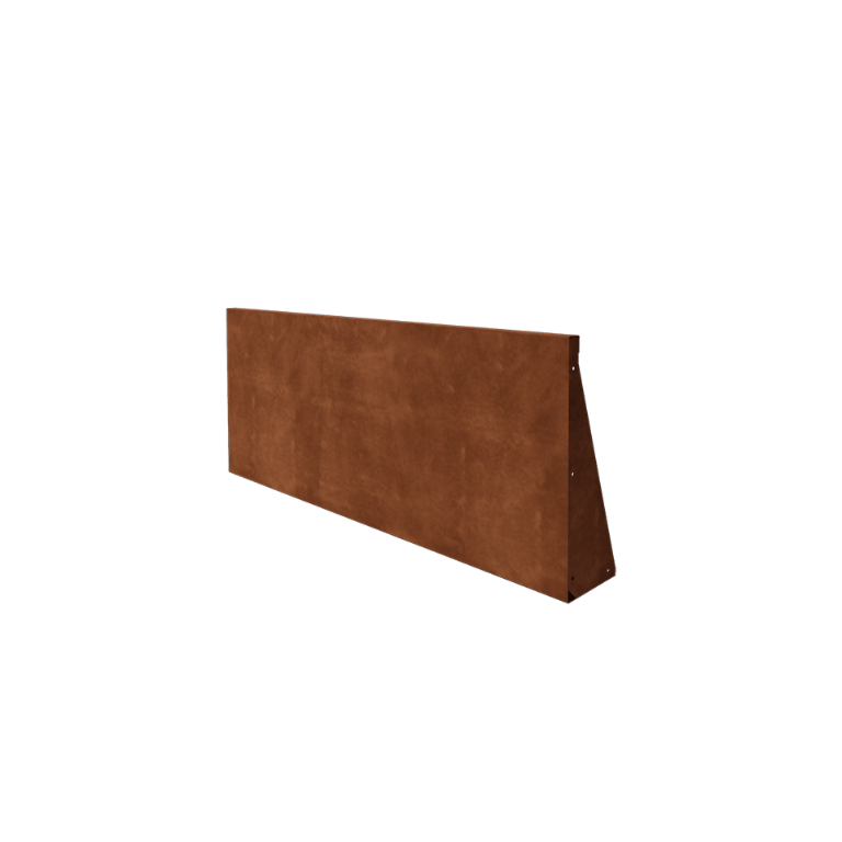 Muro de contención de acero corten - Recto - 150 x 60 cm