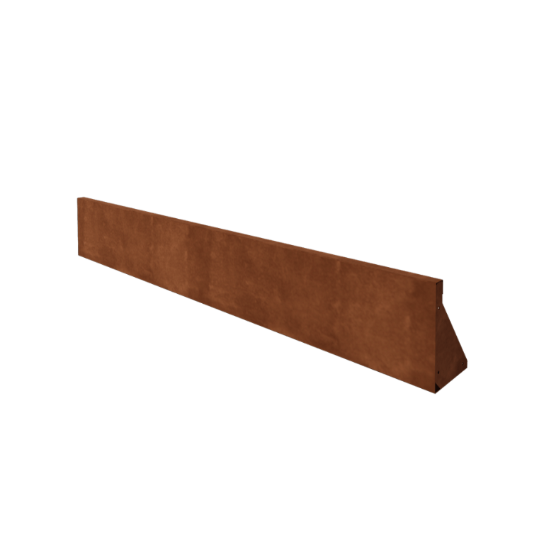 Muro de contención de acero corten - Recto - 200 x 30 cm