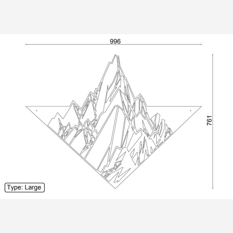 Decoración de pared Montaña