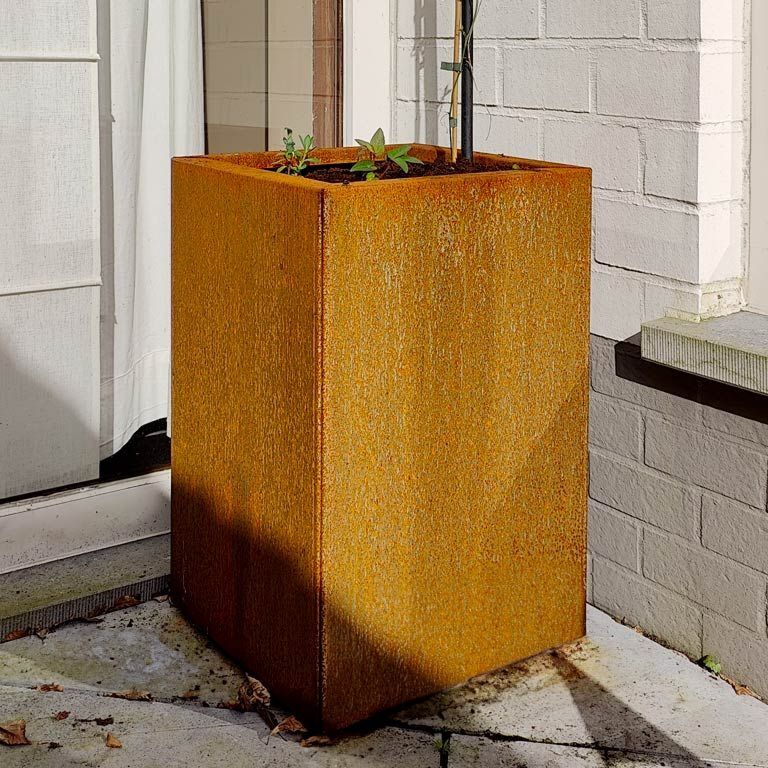 Jardinera de acero corten Texas 30 x 40 cm