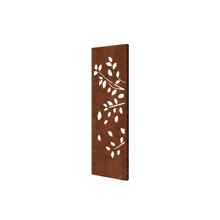 Panel de acero corten árbol parte 1 60 x 6 x 190 cm