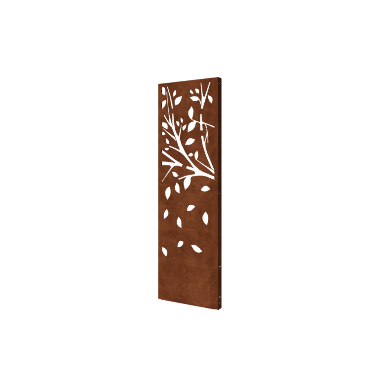 Panel de acero corten árbol parte 3 60 x 6 x 190 cm