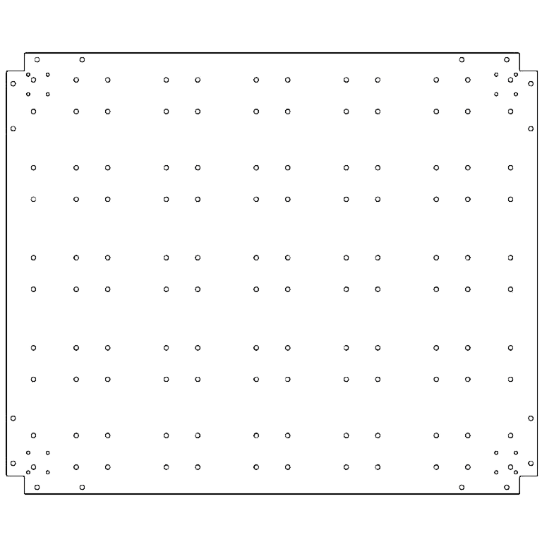 Placa inferior de acero galvanizado 100 x 120 cm