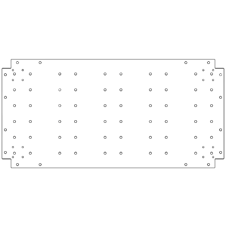 Placa inferior de acero galvanizado 50 x 100 cm