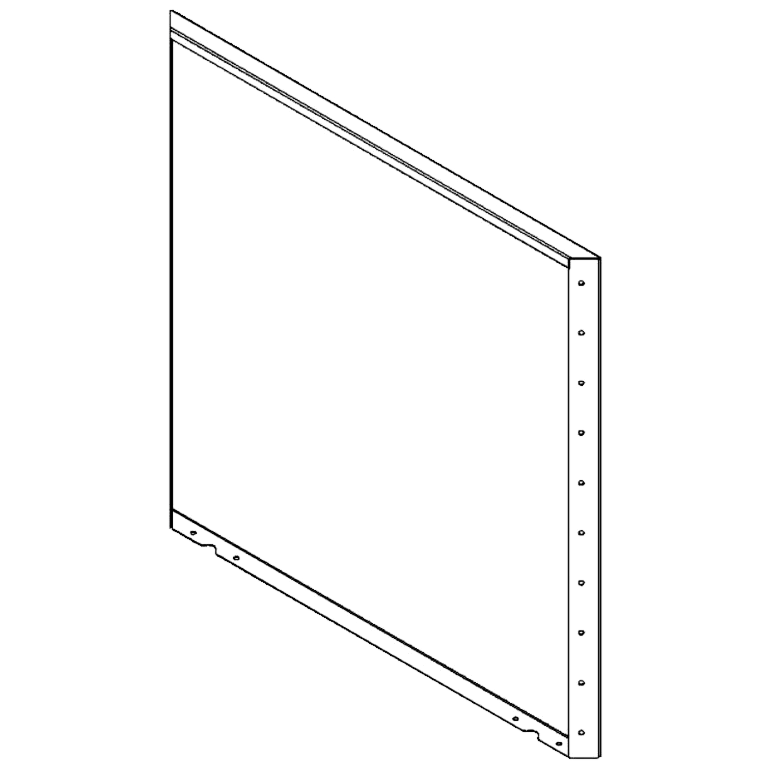 Panel de acero con recubrimiento en polvo 100 x 100 cm Panel de acero con recubrimiento en polvo 100 x 100 cm