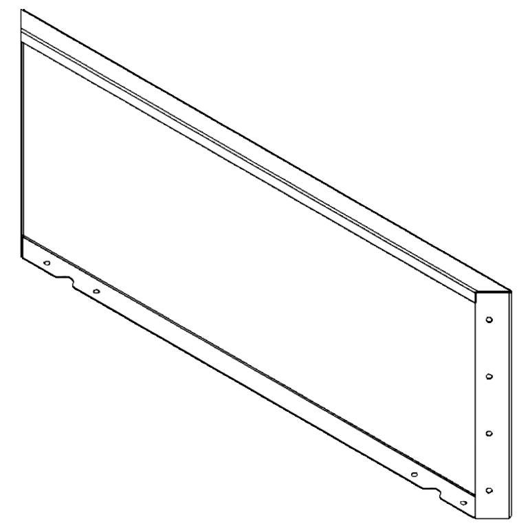 Panel de acero con recubrimiento en polvo 40 x 100 cm Panel de acero con recubrimiento en polvo 40 x 100 cm