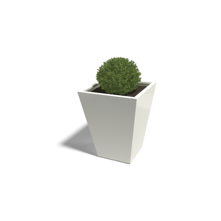 Jardinera de acero con tratiamento electrostático Soldana Cono 80 x 80 x 100 cm