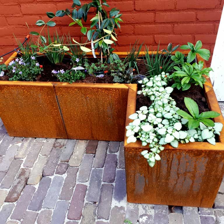 Jardinera de acero corten Kansas 40