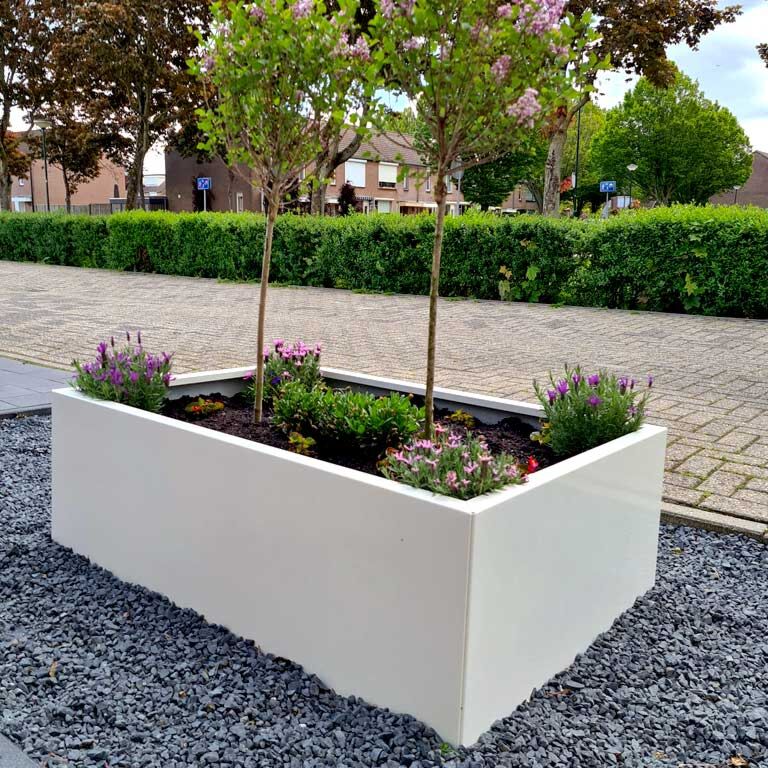Jardinera de acero con tratamiento electrostático Texas 80 x 120 cm
