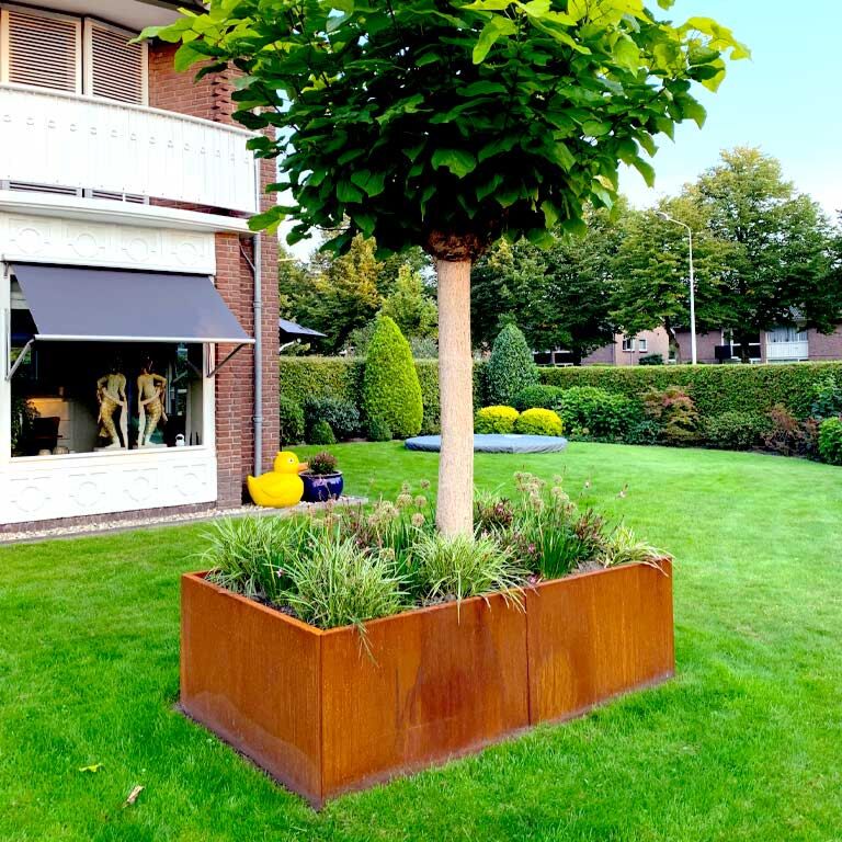 Jardinera de acero corten Texas xxl 200 x 120 cm