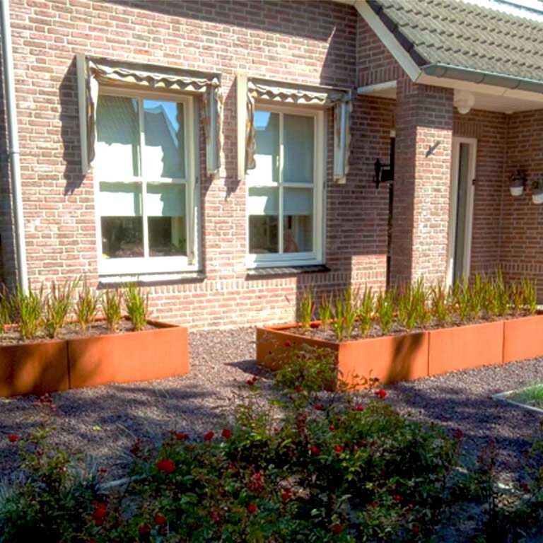 Jardinera de acero corten Texas xxl 300 x 100 cm