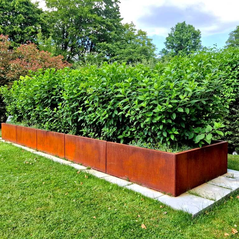 Jardinera de acero corten Texas xxl 300 x 40 cm