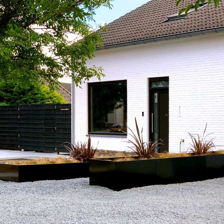 Jardinera de acero con tratamiento electrostático Texas xxl 500 x 100 cm